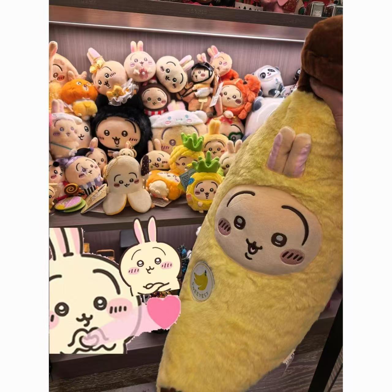Cosplay Fire Prop - Bantal Lempar Chiikawa Buah Pisang yang