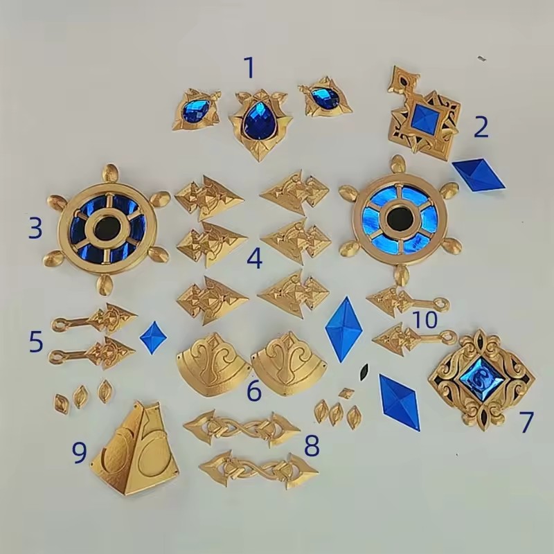 Cosplay Prop 3D Print Settings - Genshin Impact Navia Caspar Alat Peraga