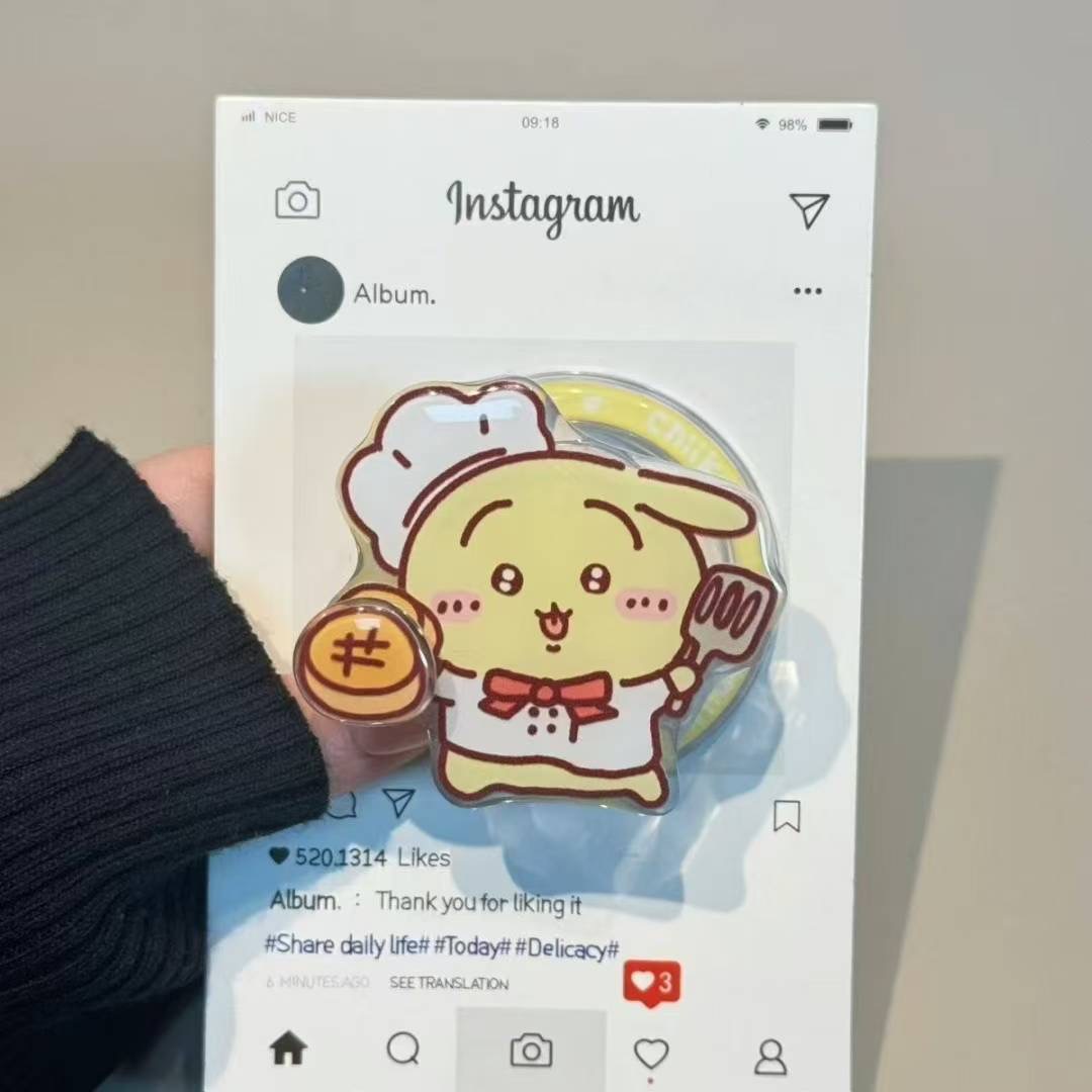 Cosplay Fire Prop - Penyangga Makanan Penutup Berbentuk Chiikawa yang