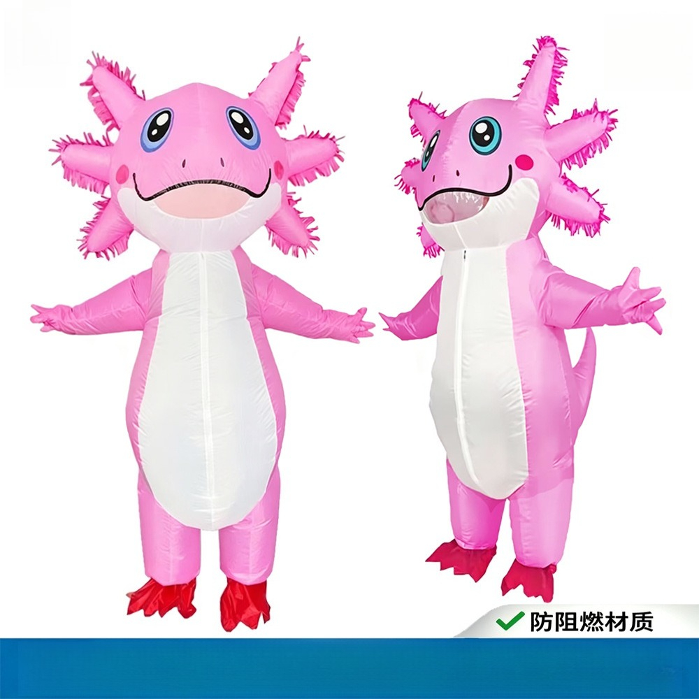 Cosplay Prop - Kostum Maskot Inflatable Salamander untuk Pesta